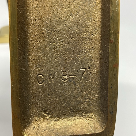 1960 Virginia Metal Works Polished Brass Wagon Wheel Bookends - Picture 5 of 13